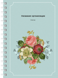 Блокноты-книжки A6 - Винтажные цветы