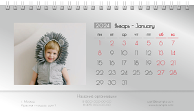 Настольные перекидные календари - Серые